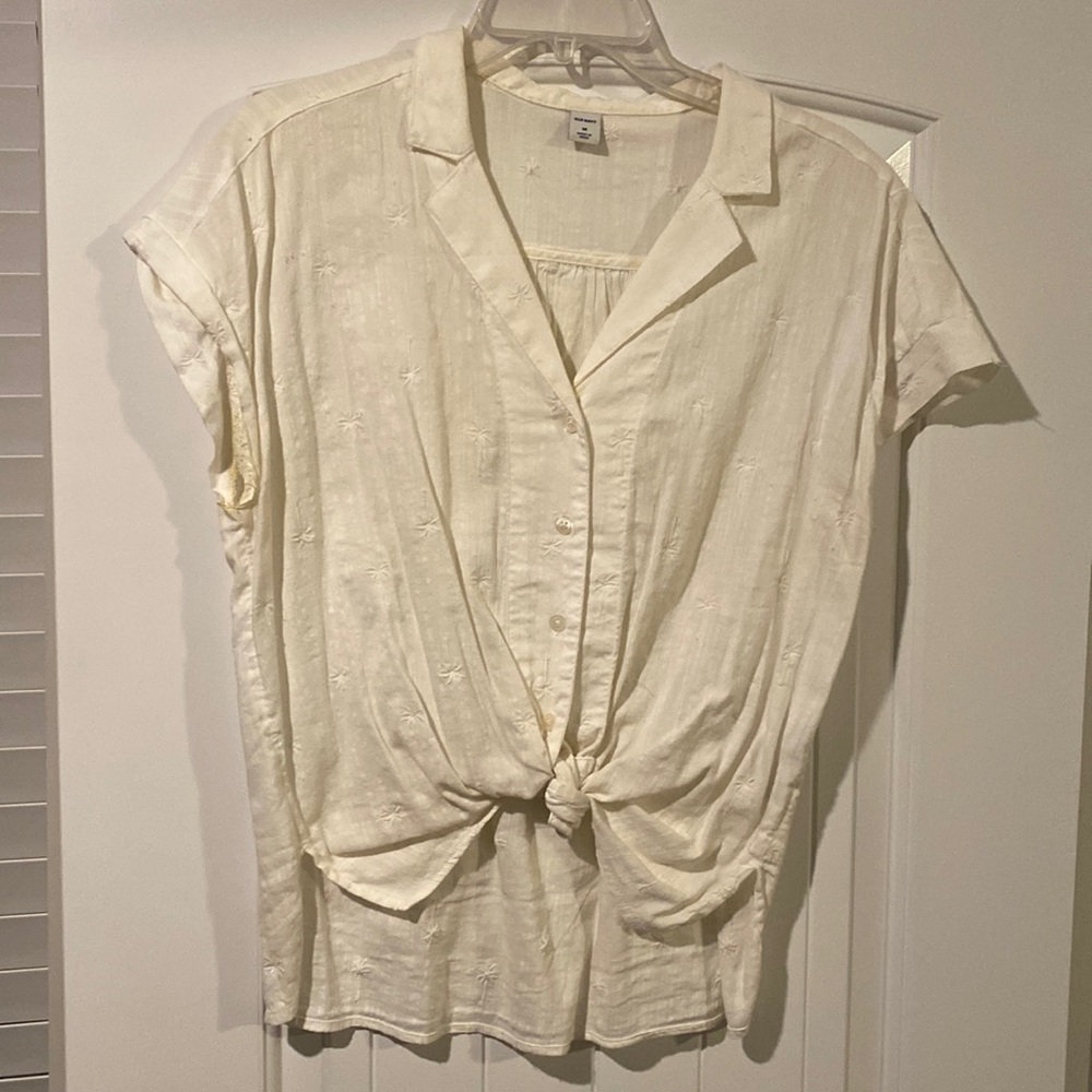 White Beach Button Down